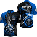Personalized Striking Black And Blue Flaming Dragon Dart Custom Dart Team
