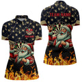 Funny Christmas Santa Playing Darts Custom USA Flag Fire Men Dart, Patriotic Dart