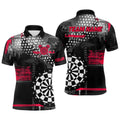 Personalized Grunge Dotted Pattern Dart and Custom Men Dart Dart | Red