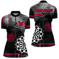 Personalized Grunge Dotted Pattern Dart and Custom Men Dart Dart | Red