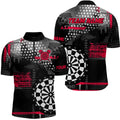 Personalized Grunge Dotted Pattern Dart and Custom Men Dart Dart | Red