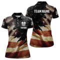 Retro American Flag Dart Quarter-Zip Custom Patriotic Dart Uniform