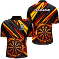 Darts Board Fire Flame Custom and Quarter-Zip, Best Darts Team |Red