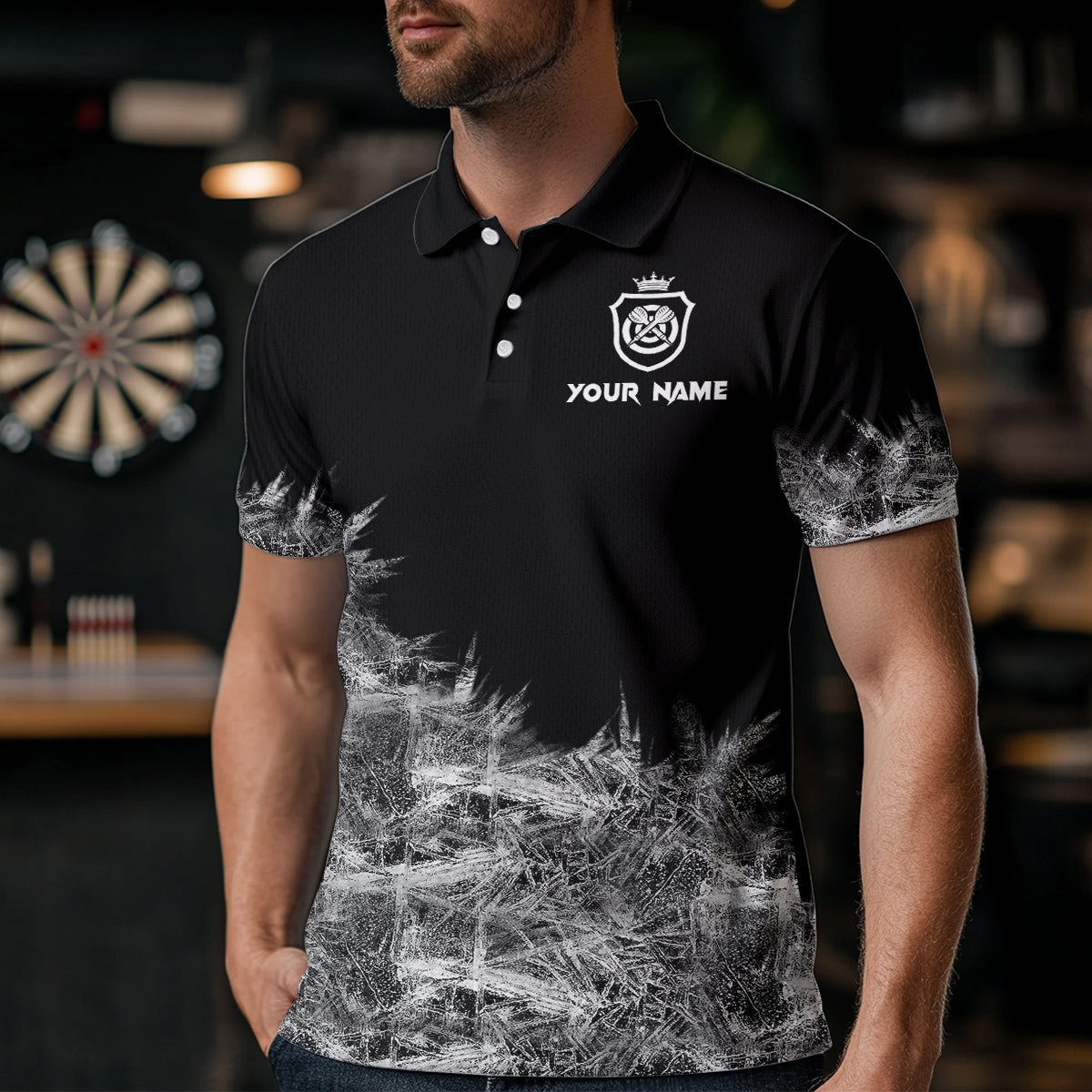 Icy Grey Light Darts and Custom Dart For Team Darts