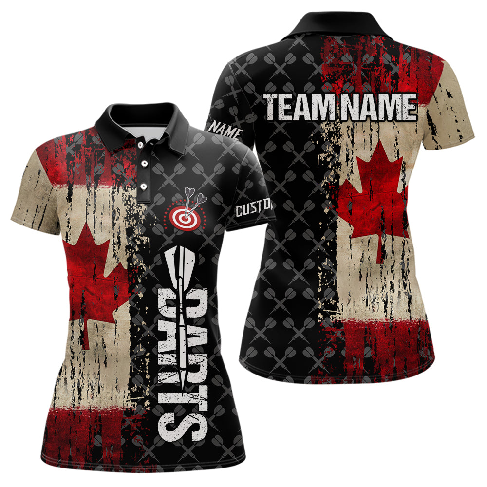 Grunge Vintage Canada Flag Custom Retro Dart, Pride Team Patriotic Dart