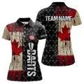 Grunge Vintage Canada Flag Custom Retro Dart, Pride Team Patriotic Dart