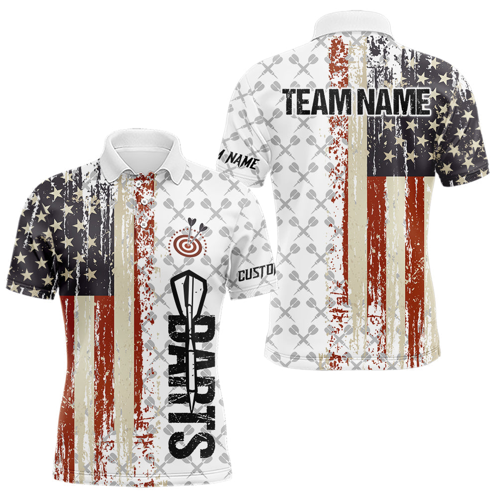 Grunge Retro US Flag Custom Dart Team Dart