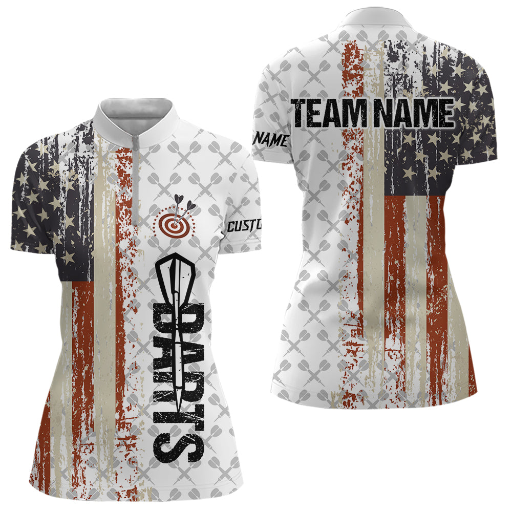 Grunge Retro US Flag Custom Dart Team Dart