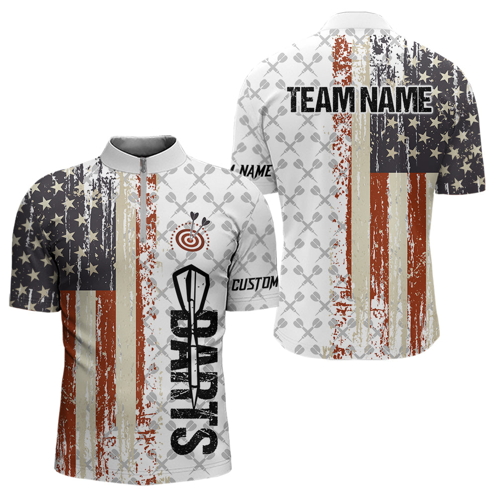 Grunge Retro US Flag Custom Dart Team Dart