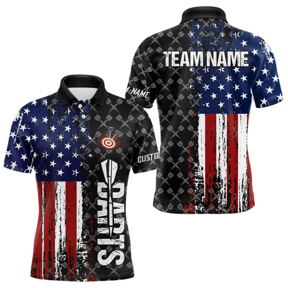 Grunge Retro US Flag Custom Dart Team Dart