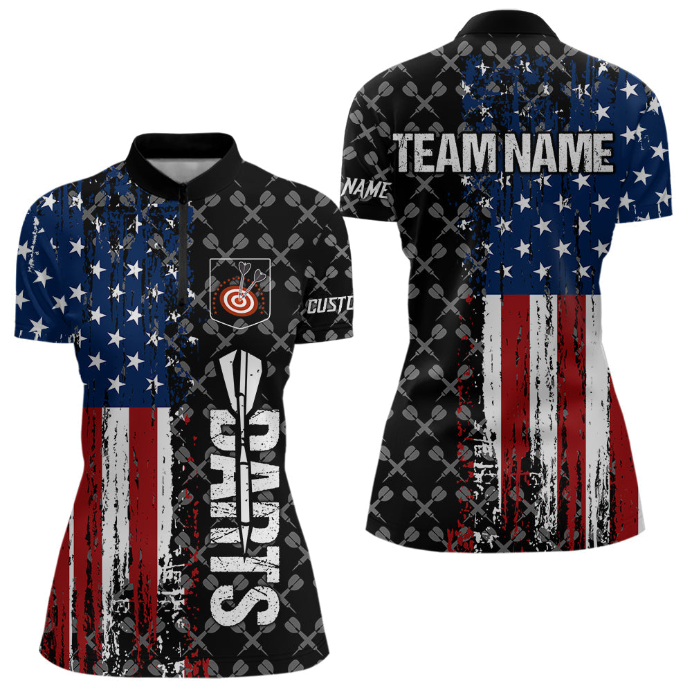 Grunge Retro US Flag Custom Dart Team Dart