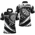 Custom Grunge Black Darts Flame Men and Quarter-Zip, Retro Darts Team