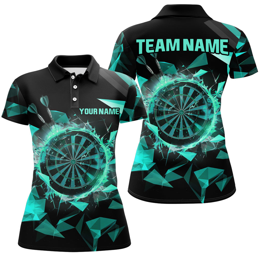 Personalized Turquoise Darts Board 3D Printed Men and Quarter-Zip, Darts Team