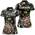 Customized 3D Darts Board Jungle Camo Men Darts and Quarter-Zip, Camo Darts