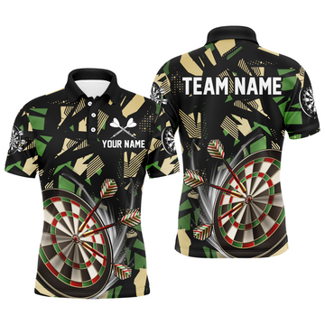 Customized 3D Darts Board Jungle Camo Men Darts and Quarter-Zip, Camo Darts