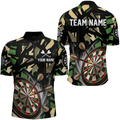 Customized 3D Darts Board Jungle Camo Men Darts and Quarter-Zip, Camo Darts