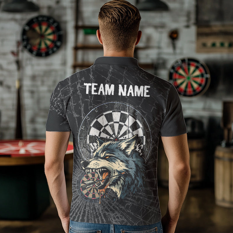 Personalized Wolf Black Darts Boards and, Dart Team NYN0001