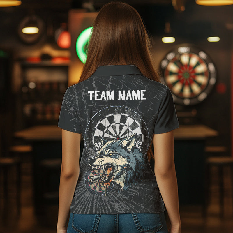 Personalized Wolf Black Darts Boards and, Dart Team NYN0001