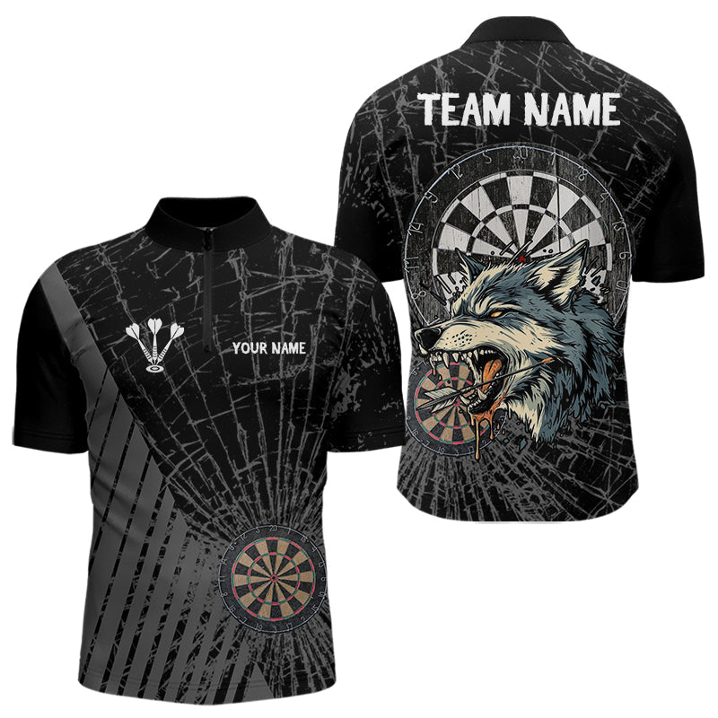 Personalized Wolf Black Darts Boards and, Dart Team NYN0001