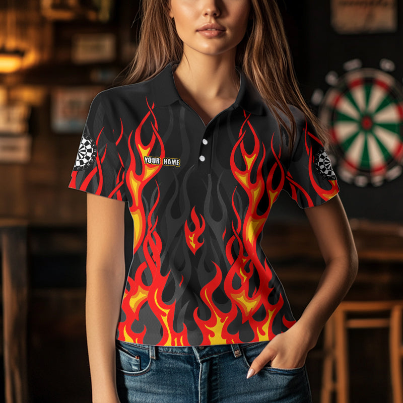 Personalized Skull Firefighter In Flame Custom Darts, Dart Team NYN0003