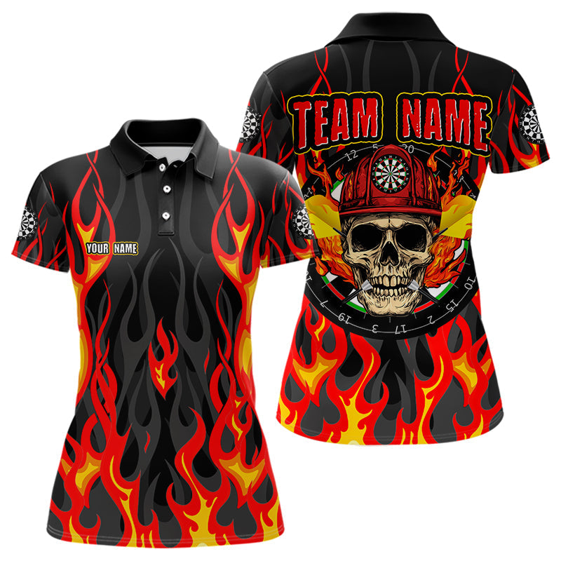 Personalized Skull Firefighter In Flame Custom Darts, Dart Team NYN0003