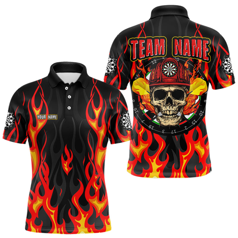 Personalized Skull Firefighter In Flame Custom Darts, Dart Team NYN0003