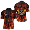 Personalized Skull Firefighter In Flame Custom Darts, Dart Team NYN0003
