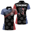 Personalized US Flag Skull Custom Patriotic Dart, Dart Team NYN0013