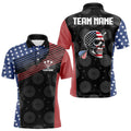 Personalized US Flag Skull Custom Patriotic Dart, Dart Team NYN0013