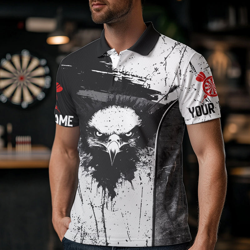 Personalized Eagle And Skull Grunge Style Dart, Dart Team NYN0016