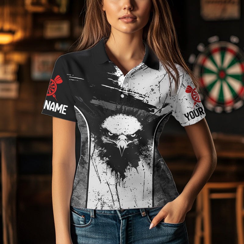 Personalized Eagle And Skull Grunge Style Dart, Dart Team NYN0016