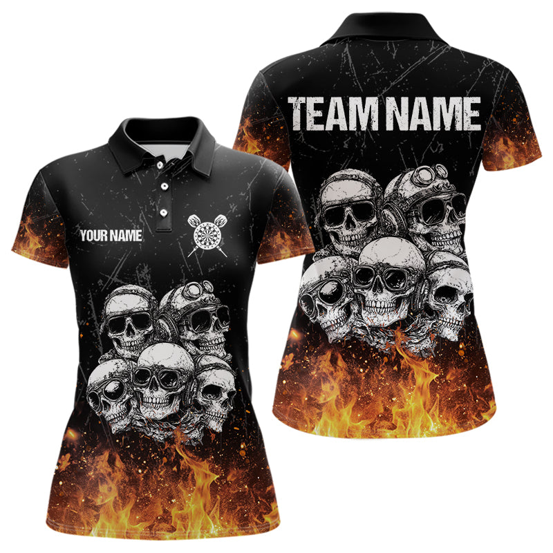 Personalized Fire Flame And Skulls Dart, Custom Dart Team NYN0021