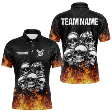 Personalized Fire Flame And Skulls Dart, Custom Dart Team NYN0021