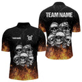 Personalized Fire Flame And Skulls Dart, Custom Dart Team NYN0021