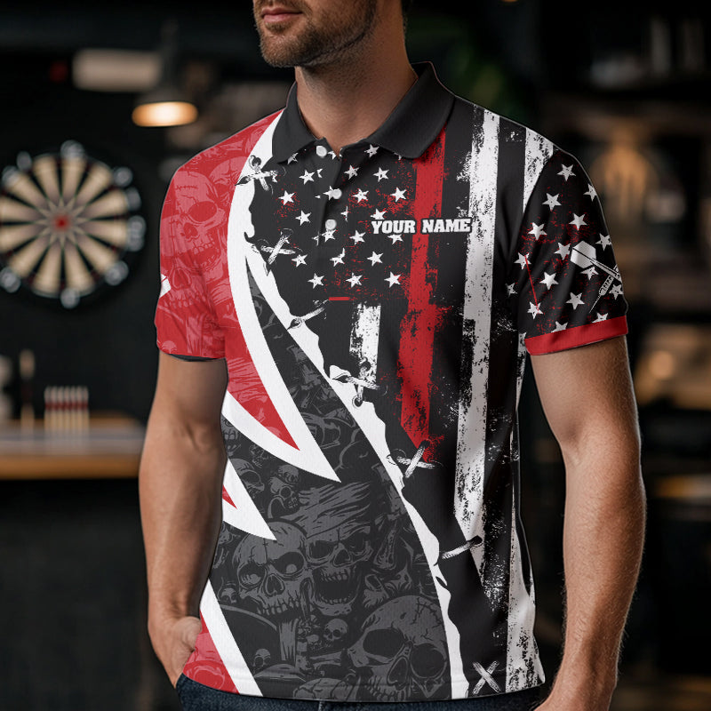Skulls With Custom American Flag Dart, Dart Team NYN0024