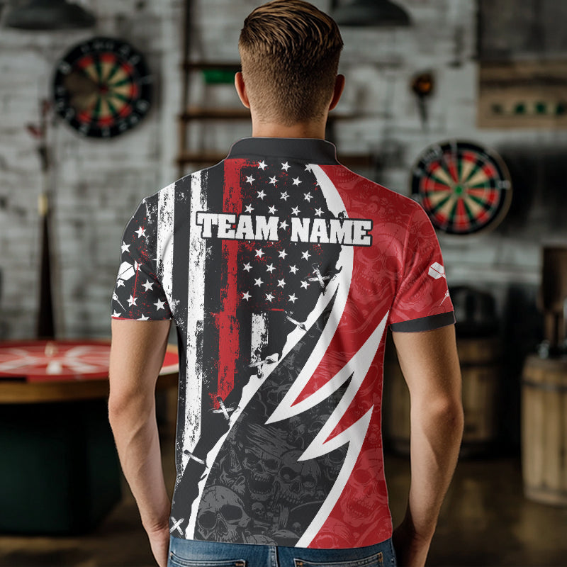 Skulls With Custom American Flag Dart, Dart Team NYN0024