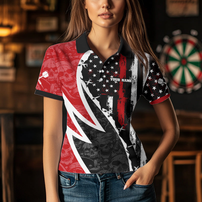 Skulls With Custom American Flag Dart, Dart Team NYN0024