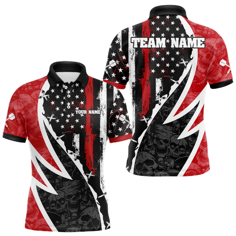 Skulls With Custom American Flag Dart, Dart Team NYN0024