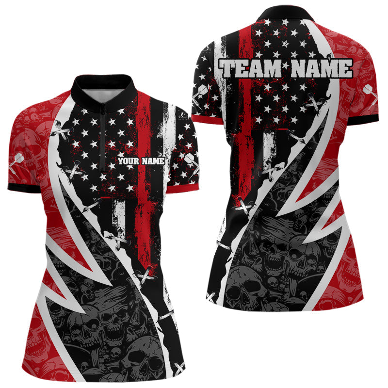 Skulls With Custom American Flag Dart, Dart Team NYN0024
