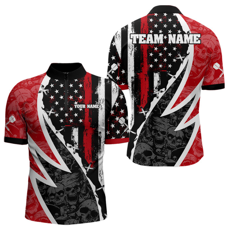 Skulls With Custom American Flag Dart, Dart Team NYN0024
