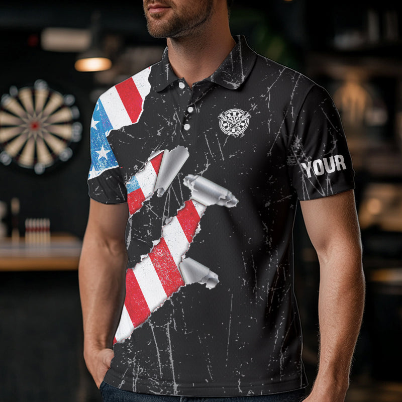 Custom American Flag Grunge Style Dart, Dart Team NYN0025