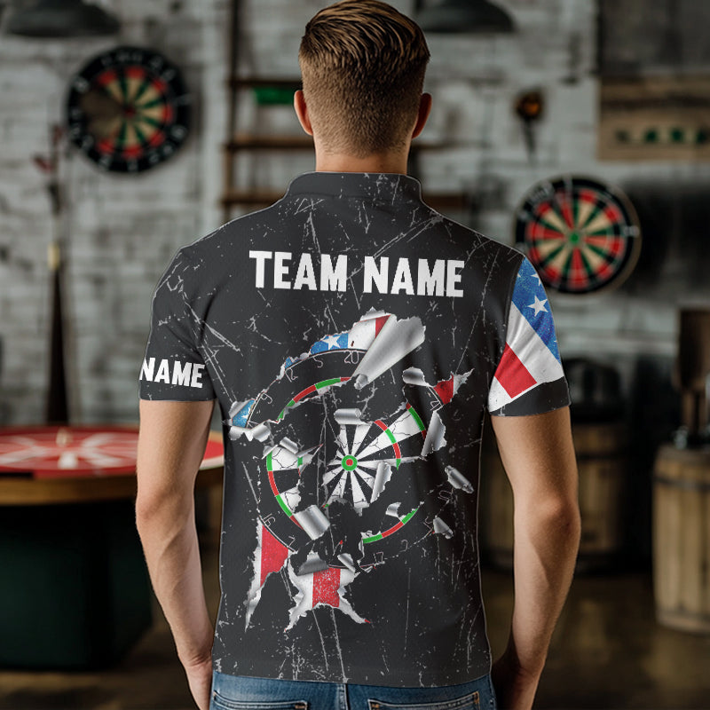 Custom American Flag Grunge Style Dart, Dart Team NYN0025