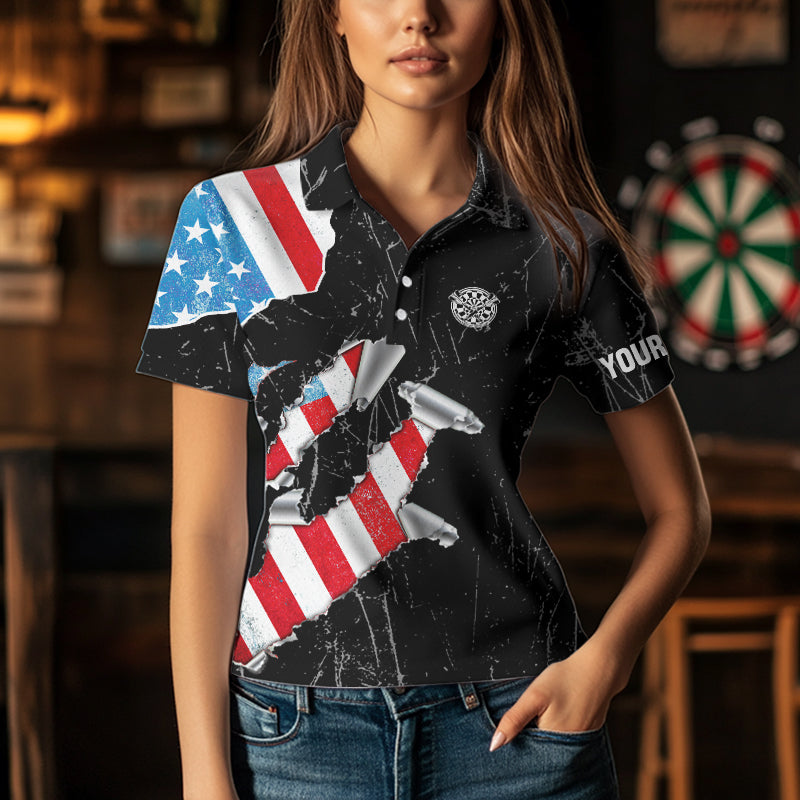 Custom American Flag Grunge Style Dart, Dart Team NYN0025