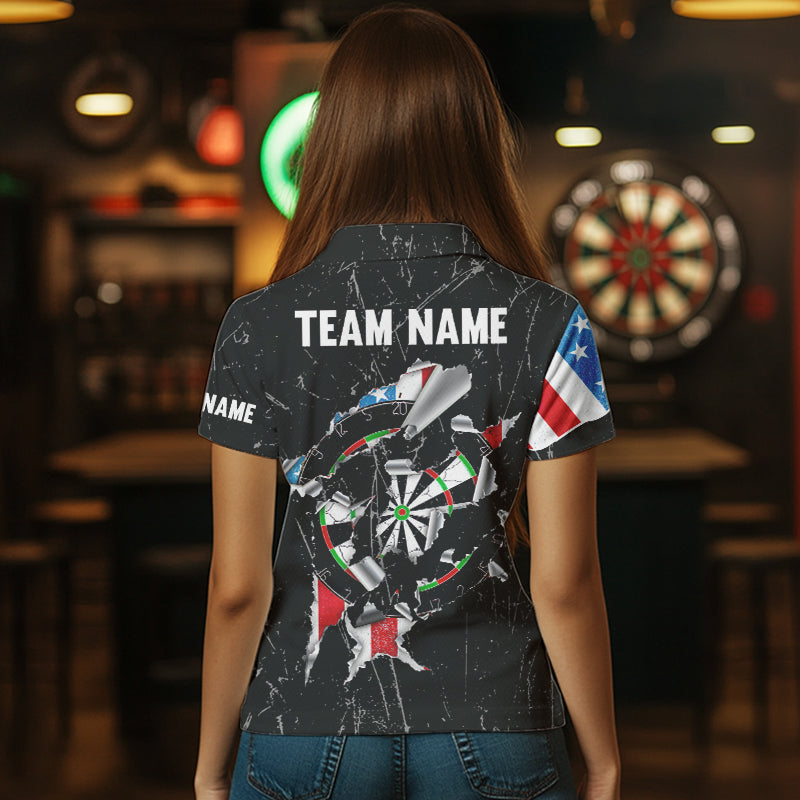 Custom American Flag Grunge Style Dart, Dart Team NYN0025