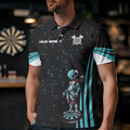 Custom Turquoise Alien And Dartboards Dart, Dart NYN0027