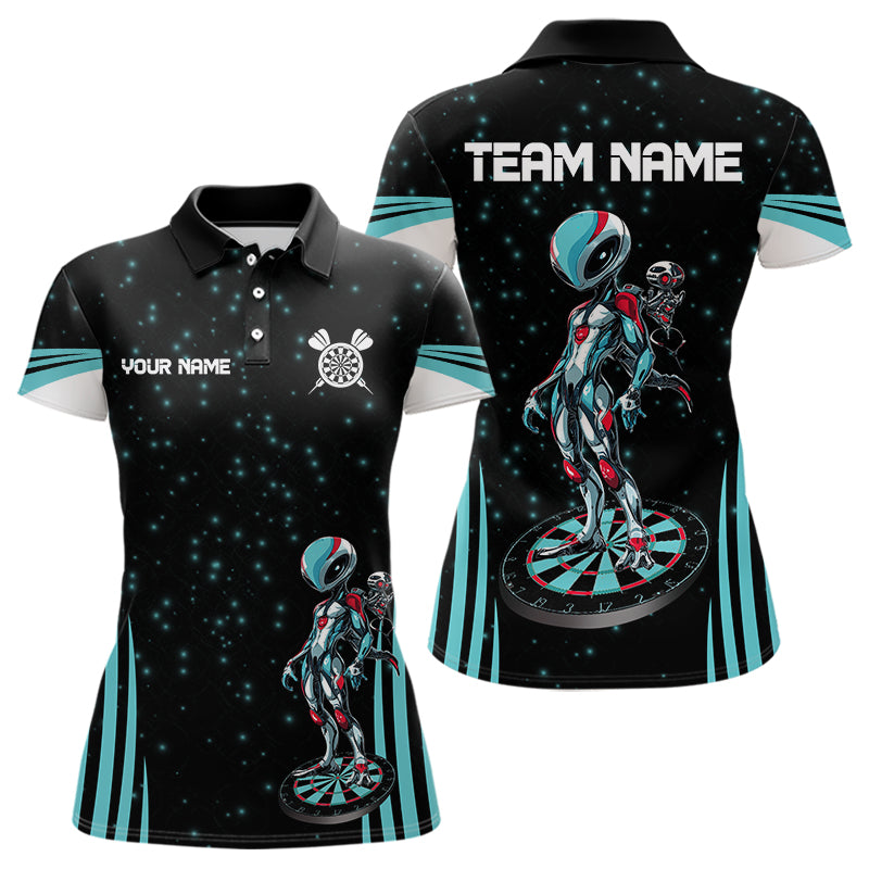 Custom Turquoise Alien And Dartboards Dart, Dart NYN0027