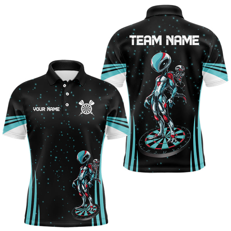 Custom Turquoise Alien And Dartboards Dart, Dart NYN0027
