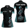 Custom Turquoise Alien And Dartboards Dart, Dart NYN0027