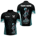 Custom Turquoise Alien And Dartboards Dart, Dart NYN0027