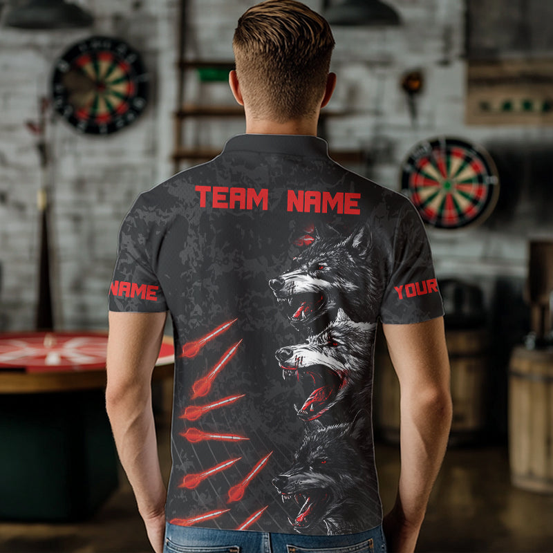 Black And Red Wolfs With Dart Arrows Dart, Custom Dart NYN0032
